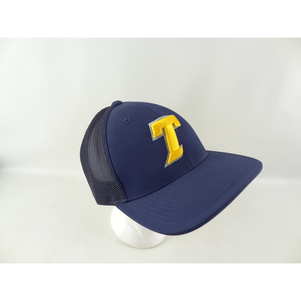Embroidered "T" Thunder Pacific Headwear Pro Flex Fit L-XL Hat Cap‎ Blue Yellow